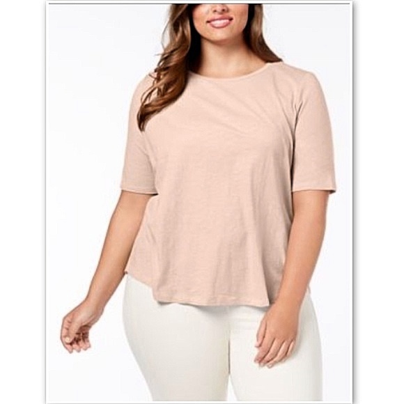 Eileen Fisher Tops - Eileen Fisher Slubby Organic Cotton Top Plus 1X